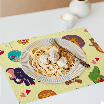 【一枚の、アートな時間】リネン素材で作る、オリジナルランチョンマット