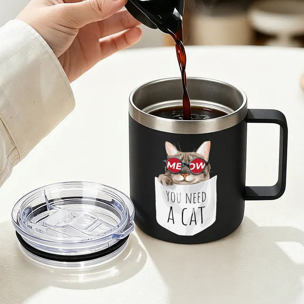 カスタムプリント ステンレスマグ 12oz 二重構造 保温マグカップ 両面印刷