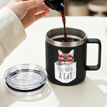 カスタムプリント ステンレスマグ 12oz 二重構造 保温マグカップ 両面印刷