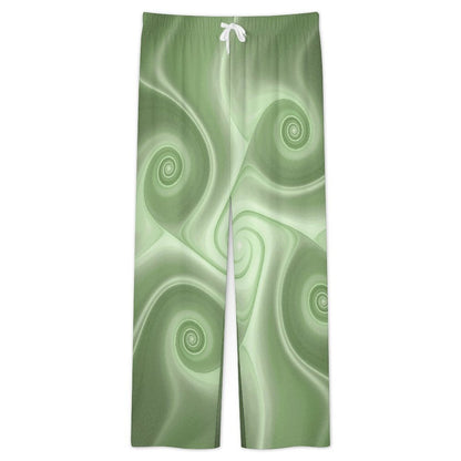 V-neck Pajama Set Green, Background, Abstract