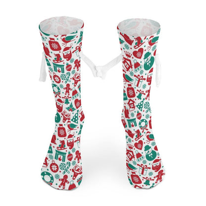 【SNSで話題！】磁石でくっつく手繋ぎ靴下｜写真で贈るオリジナルペアプレゼント