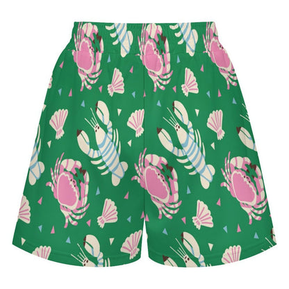 オリジナルプリント ショートパンツ レディース ルームウェア ビーチショーツ (4WAYストレッチ)